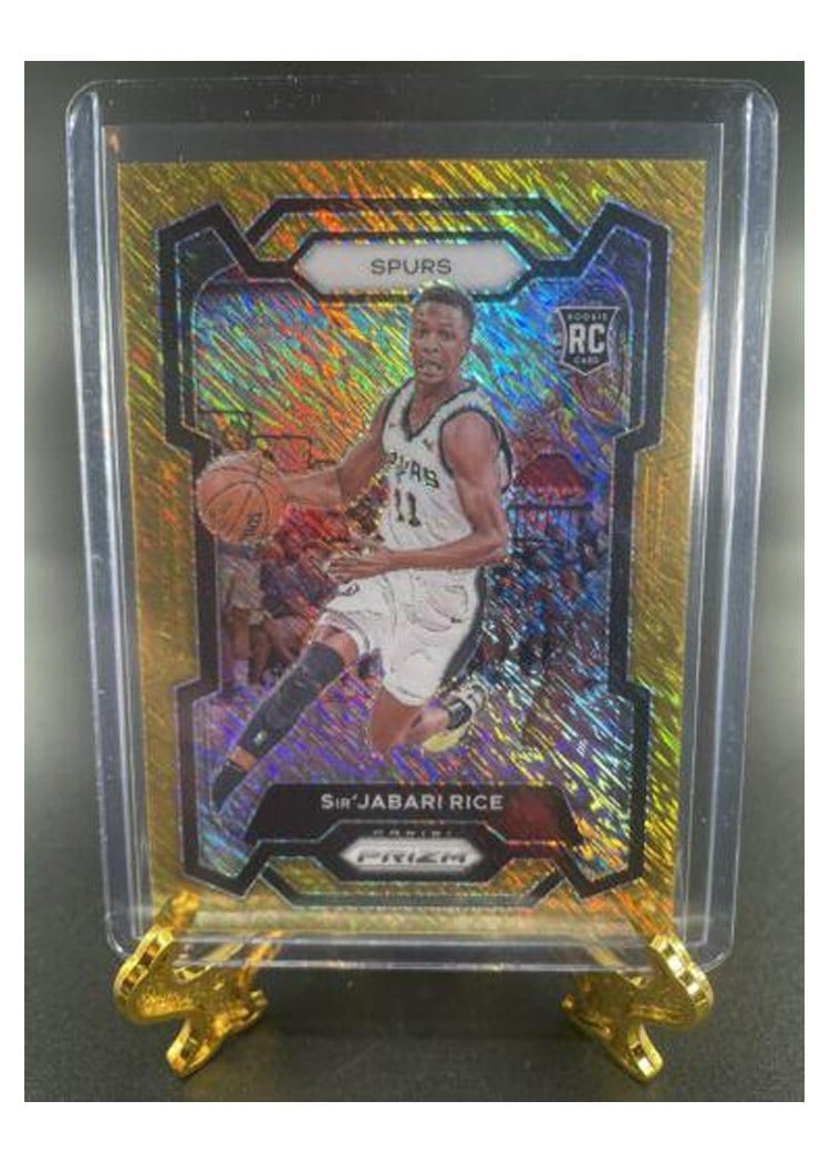2023-24 Panini Prizm Base Set Sir'Jabari Rice Gold Shimmer #299 card