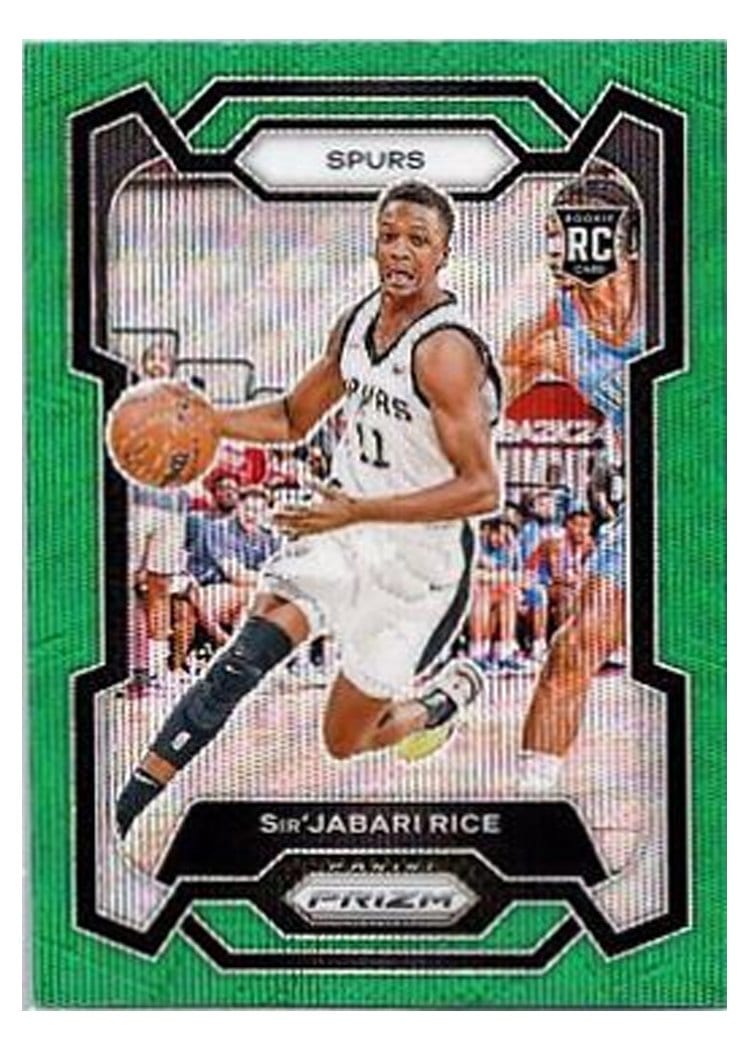 2023-24 Panini Prizm Base Set Sir'Jabari Rice Green Wave #299 card