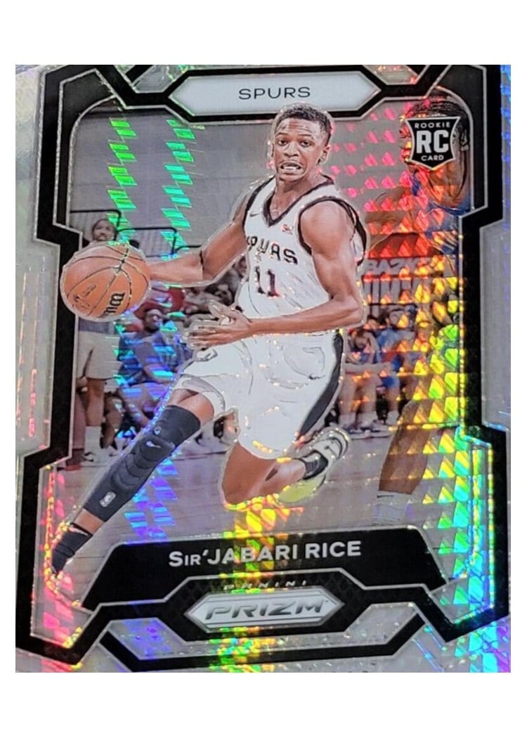 2023-24 Panini Prizm Base Set Sir'Jabari Rice Hyper #299 card
