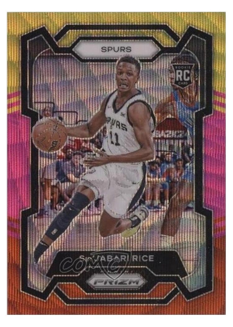 2023-24 Panini Prizm Base Set Sir'Jabari Rice Multi Wave #299 card