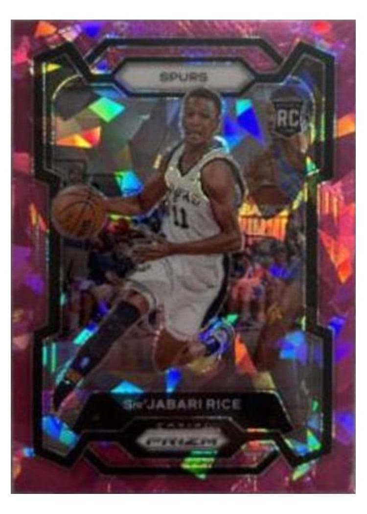 2023-24 Panini Prizm Base Set Sir'Jabari Rice Pink Ice #299 card