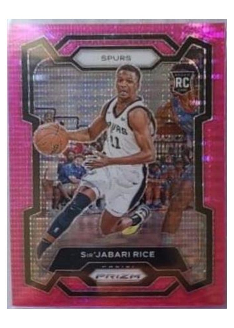 2023-24 Panini Prizm Base Set Sir'Jabari Rice Pink Pulsar #299 card