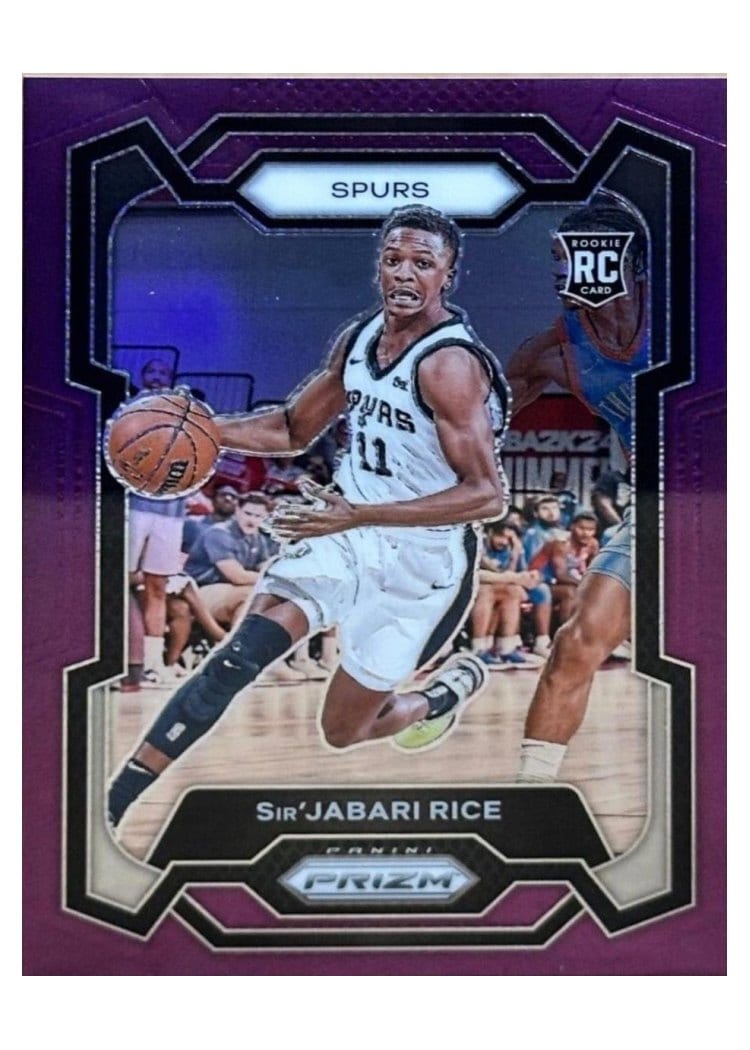2023-24 Panini Prizm Base Set Sir'Jabari Rice Purple #299 card
