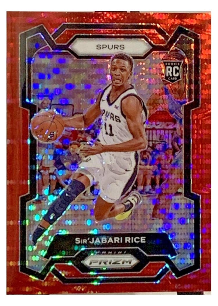 2023-24 Panini Prizm Base Set Sir'Jabari Rice Red Seismic #299 card