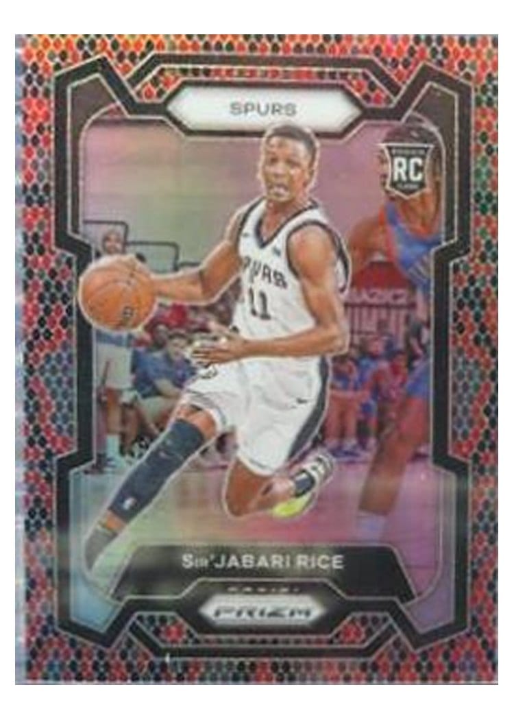 2023-24 Panini Prizm Base Set Sir'Jabari Rice Snakeskin #299 card