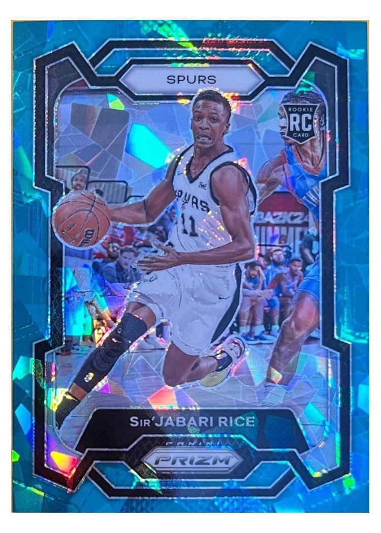 2023-24 Panini Prizm Base Set Sir'Jabari Rice Teal Ice #299 card