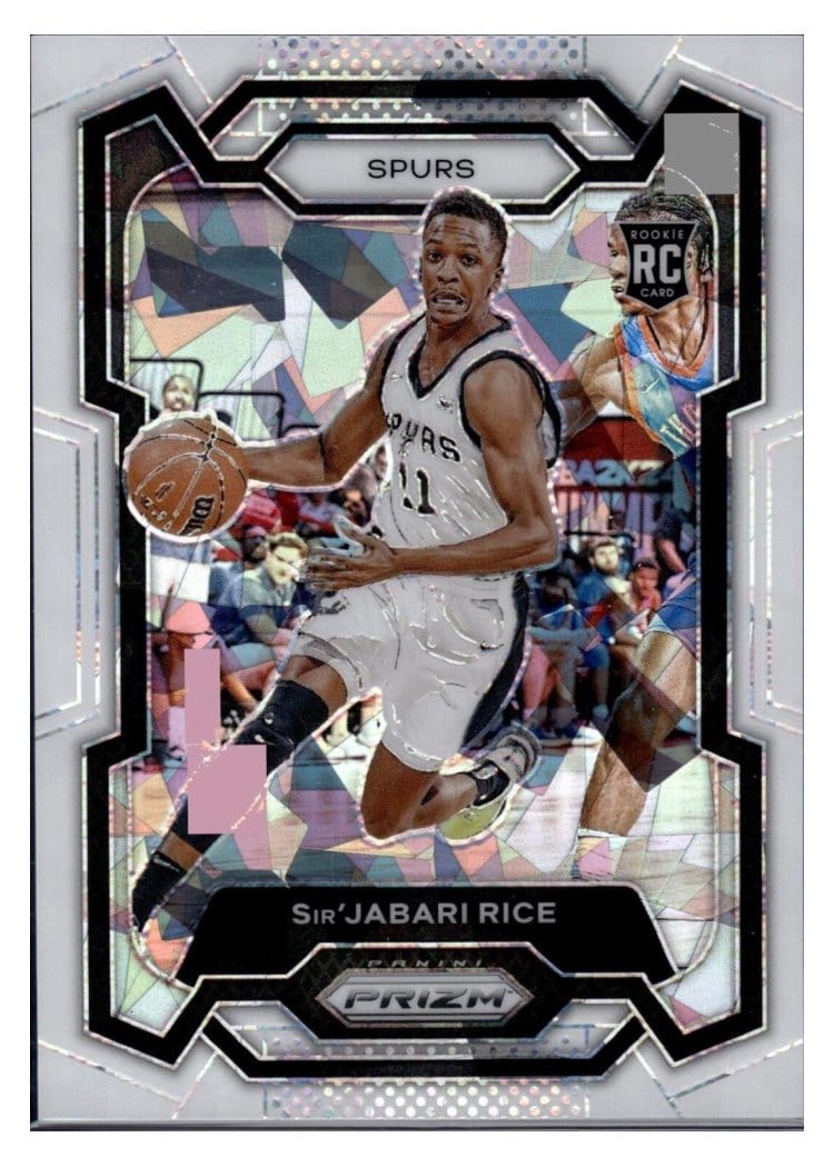 2023-24 Panini Prizm Base Set Sir'Jabari Rice White Ice #299 card