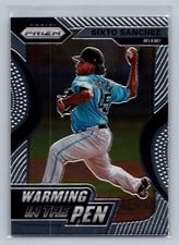 2020 Panini Prizm Warming in the Pen Sixto Sanchez #WIP-3 card