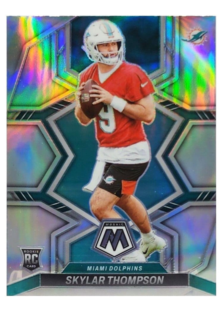 2022 Panini Mosaic Base Set Skylar Thompson No Huddle Silver #366 card