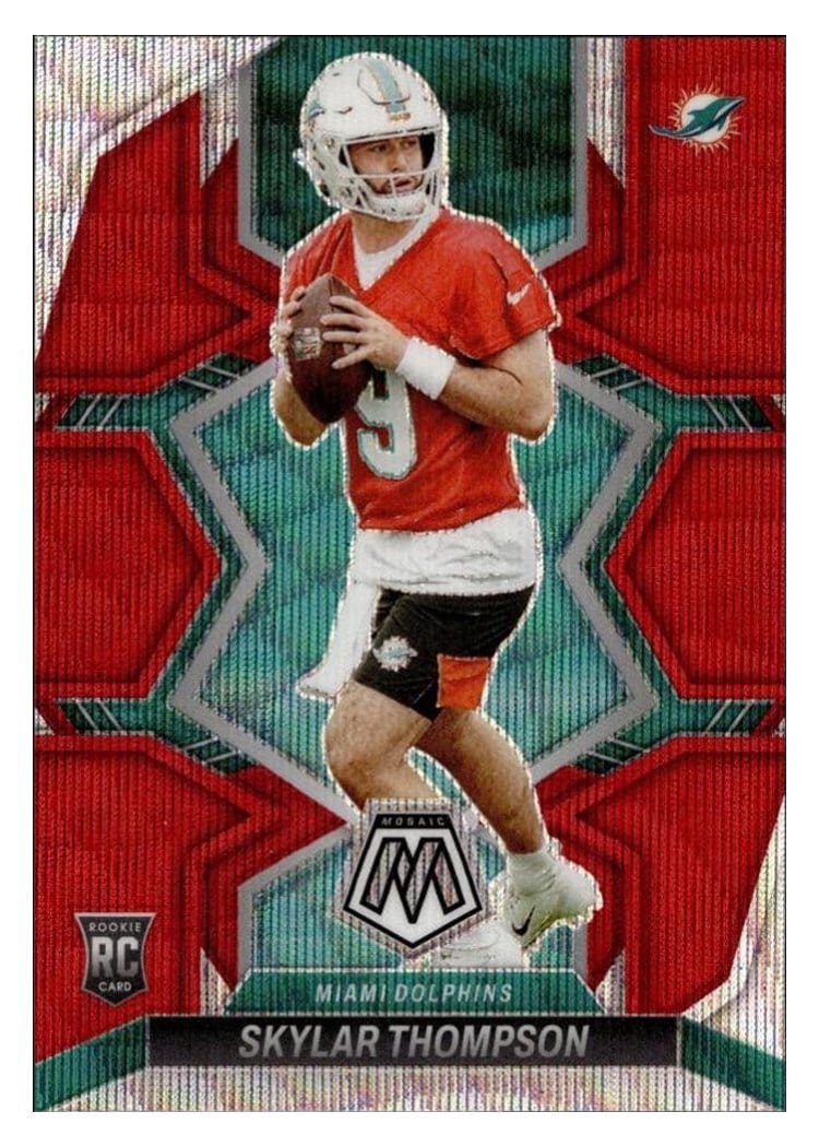 2022 Panini Mosaic Base Set Skylar Thompson #366 card