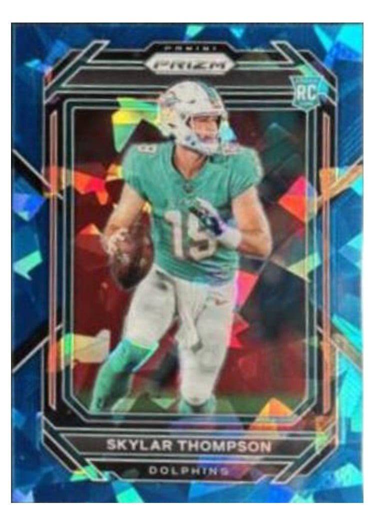 2022 Panini Prizm Base Set Skylar Thompson Blue Ice #354 card
