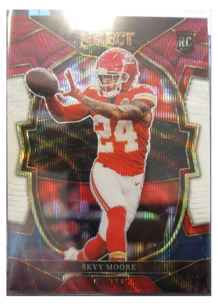 2022 Panini Select Base Set Skyy Moore Tri Color #21 card