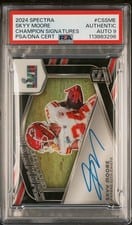 2024 Panini Spectra Champion Signatures Skyy Moore #CS-SME card