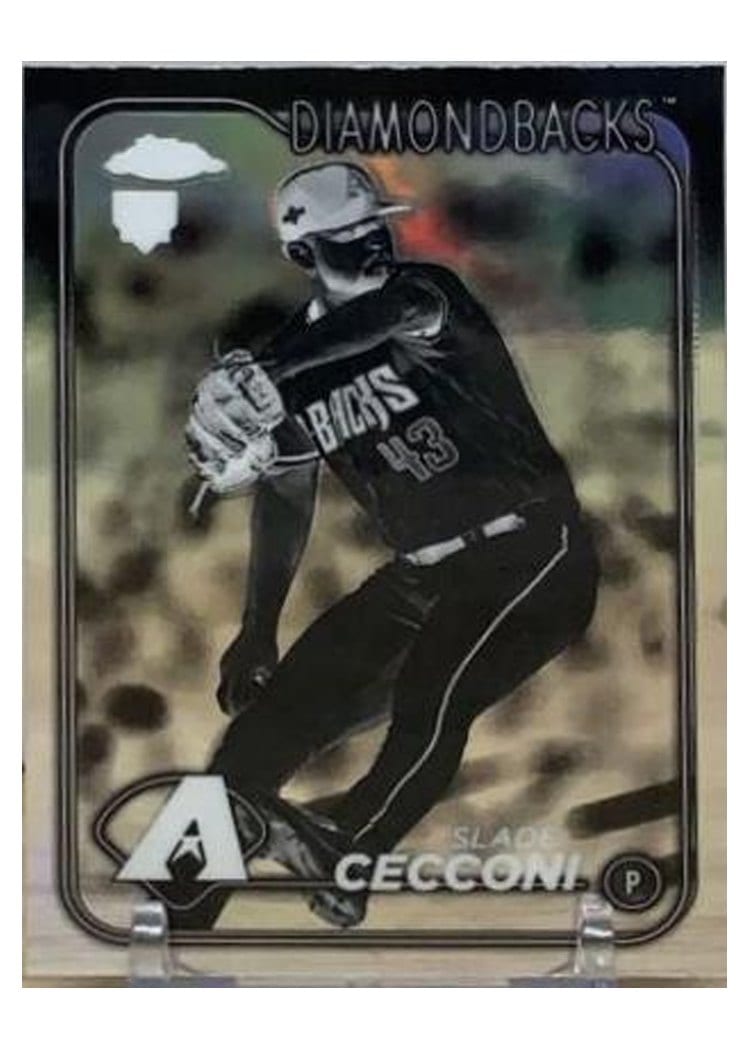 2024 Topps Chrome Slade Cecconi Negative Refractor #77 card