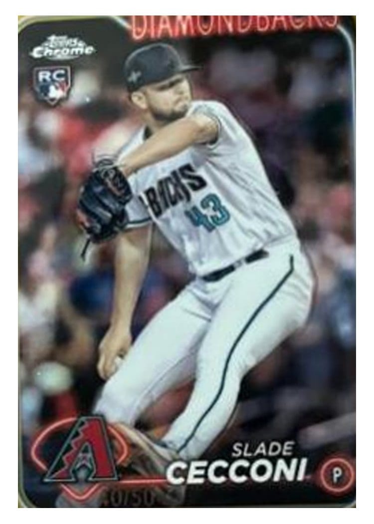 2024 Topps Chrome Slade Cecconi #77 card
