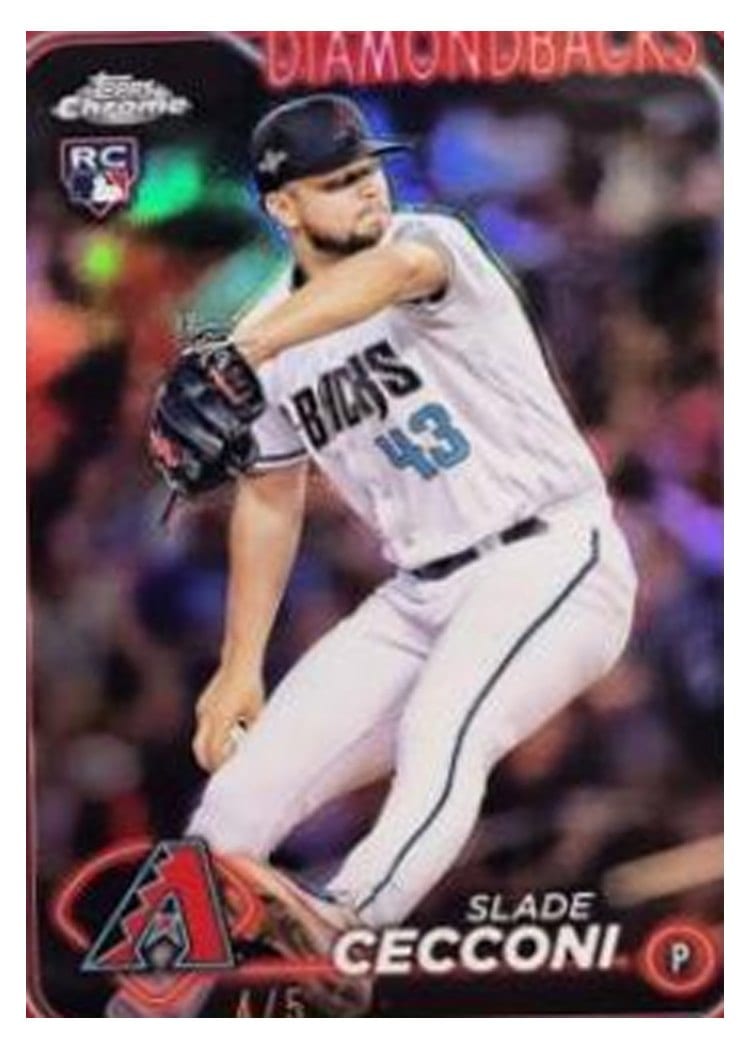 2024 Topps Chrome Slade Cecconi #77 card