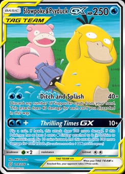 2019 Unified Minds Slowpoke & Psyduck-GX #218 card