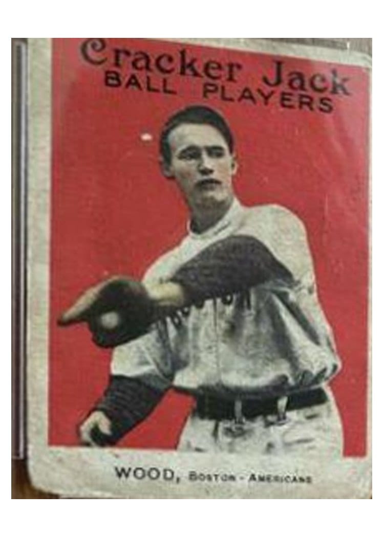 1915 Cracker Jack Smoky Joe Wood #22 card