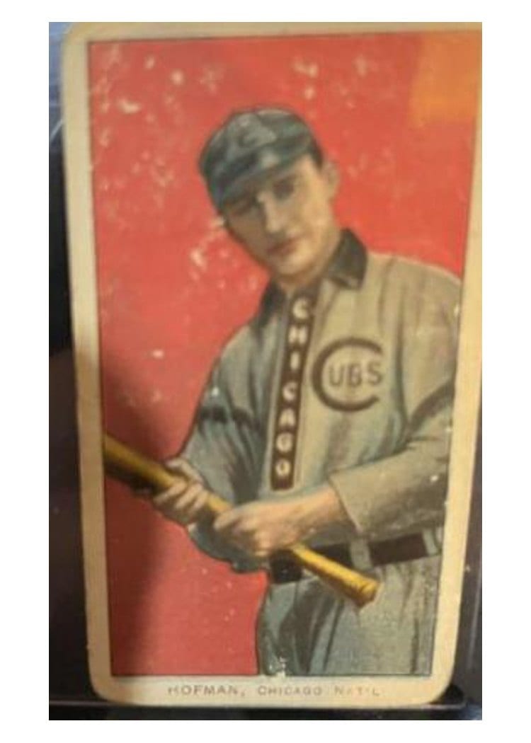 1909 T206 Sovereign 350 Solly Hofman card