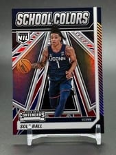 2024 Panini UConn Contenders School Colors Solo Ball #3 card
