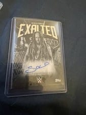 2025 Topps Exalted WWE Wrestling Black and White Signatures Solo Sikoa #BWS-SSK card