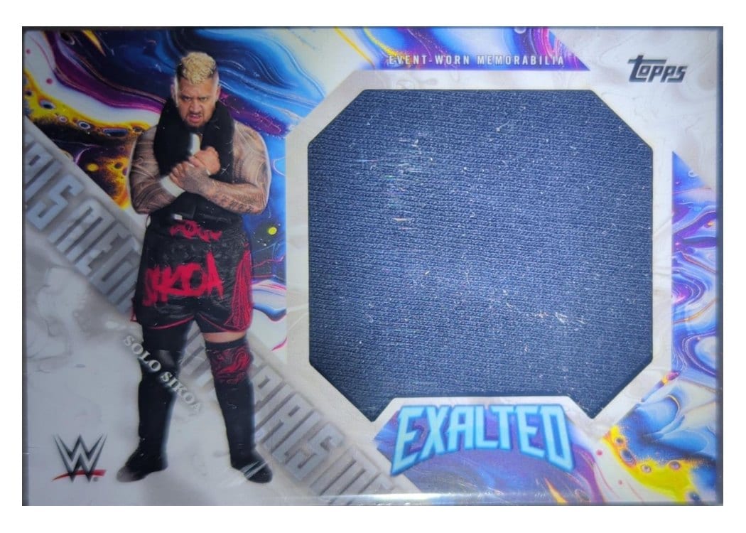 2025 Topps Exalted WWE Wrestling Mega Materials Solo Sikoa #MM-SS card