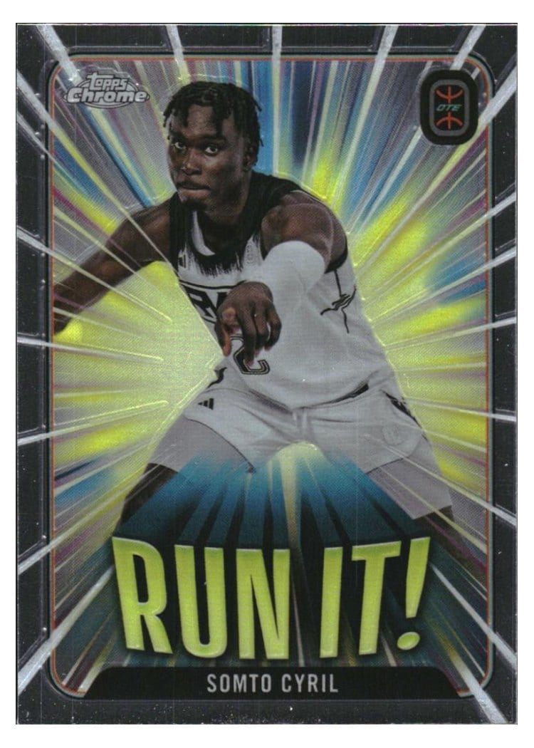 2023-24 Topps Chrome OTE Run It! Somto Cyril #RI-10 card