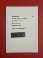 2025 Panini Select WNBA Draft Selections Signatures Sonia Citron #12 card