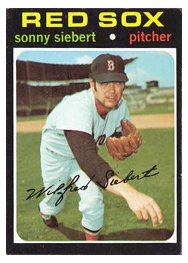 1971 Topps Sonny Siebert #710 card