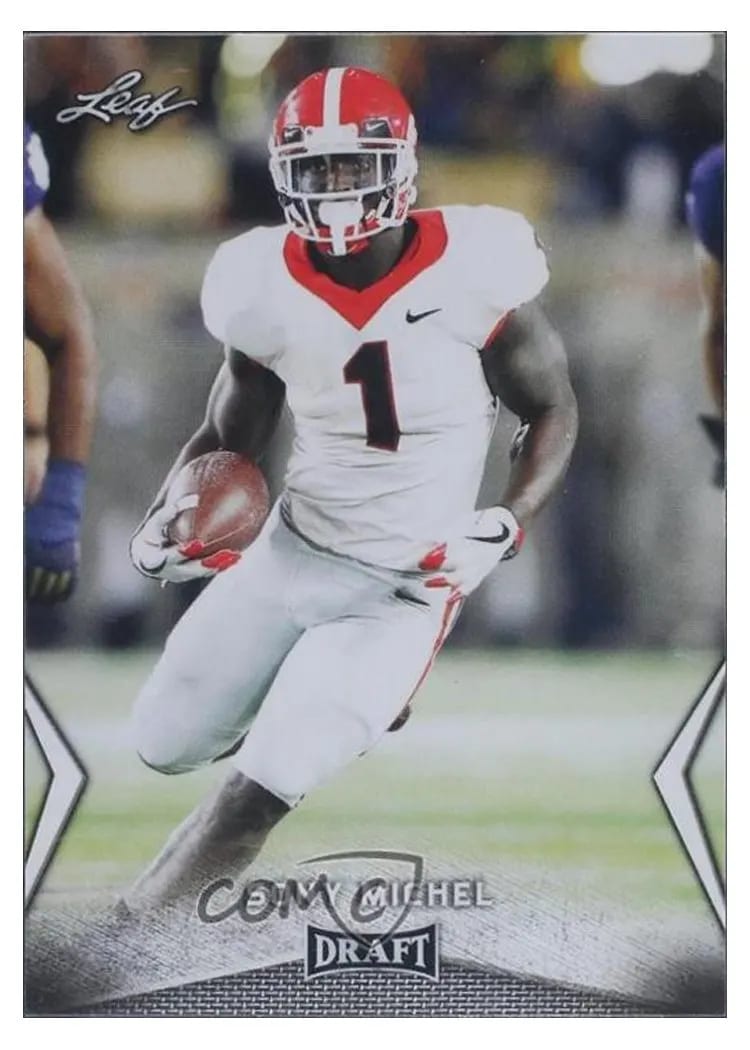 2018 Leaf Draft Sony Michel #57 card