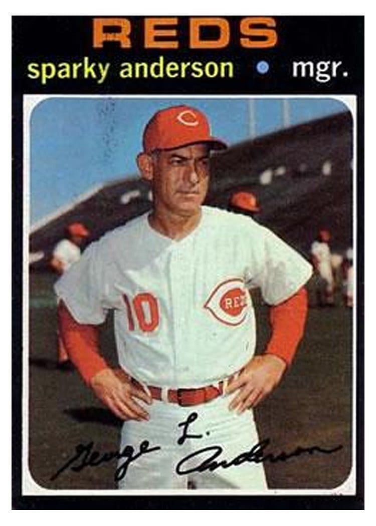 1971 Topps Sparky Anderson #688 card