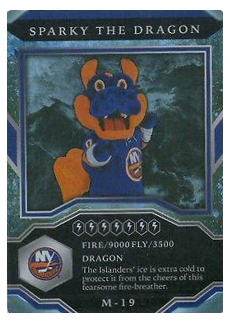 2021-22 Upper Deck MVP Mascot Gaming Cards Sparky The Dragon #M-19 card