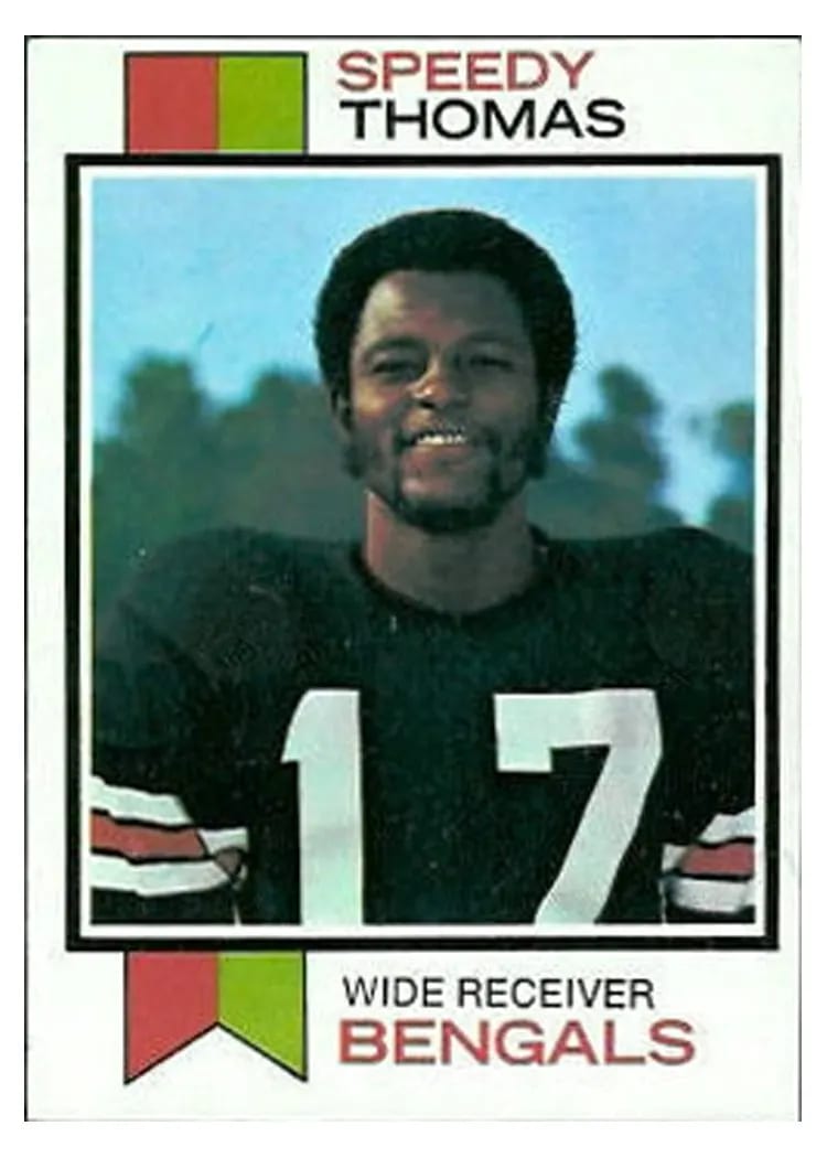1973 Topps Speedy Thomas #113 card