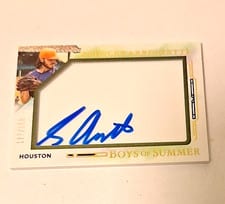 2025 Panini Boys of Summer Jumbo Acetate Signatures Spencer Arrighetti #5
