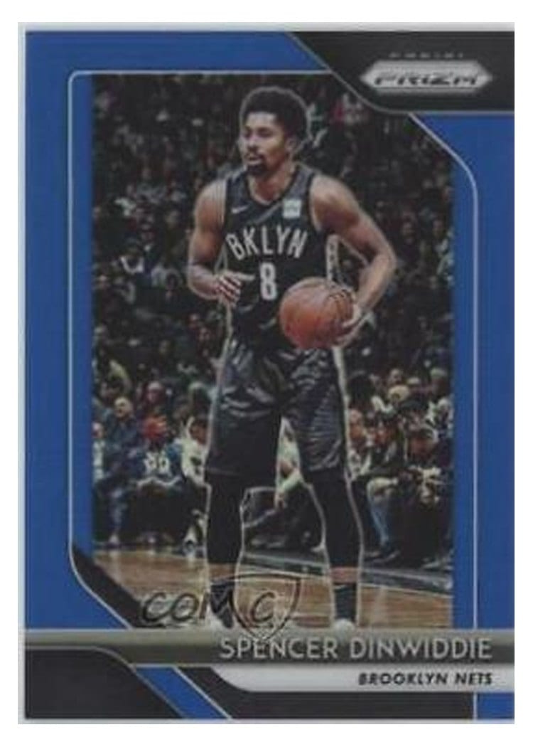 2018-19 Panini Prizm Base Set Spencer Dinwiddie #208 card