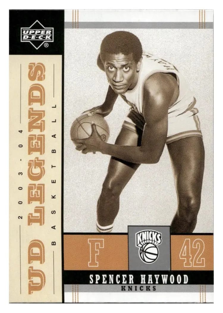 2003 Upper Deck Legends Throwback Spencer Haywood #17 card