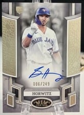 2024 Topps Tier One Break Out Autographs Spencer Horwitz #BOA-SH card