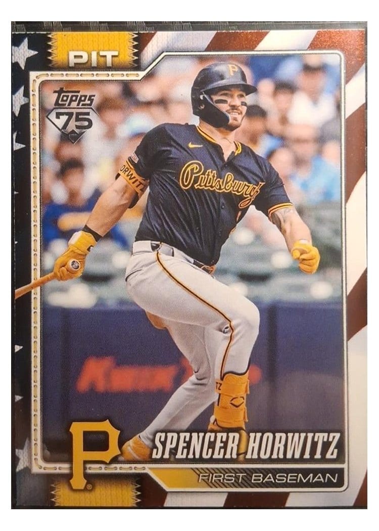 2026 Topps Base Set Spencer Horwitz Independence Day #77 card