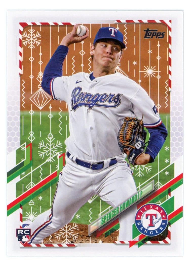 2021 Topps Holiday Base Set Spencer Howard #HW159 card