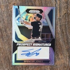 2024 Panini Prizm Prospect Signatures Spencer Jones #PS-SJ card