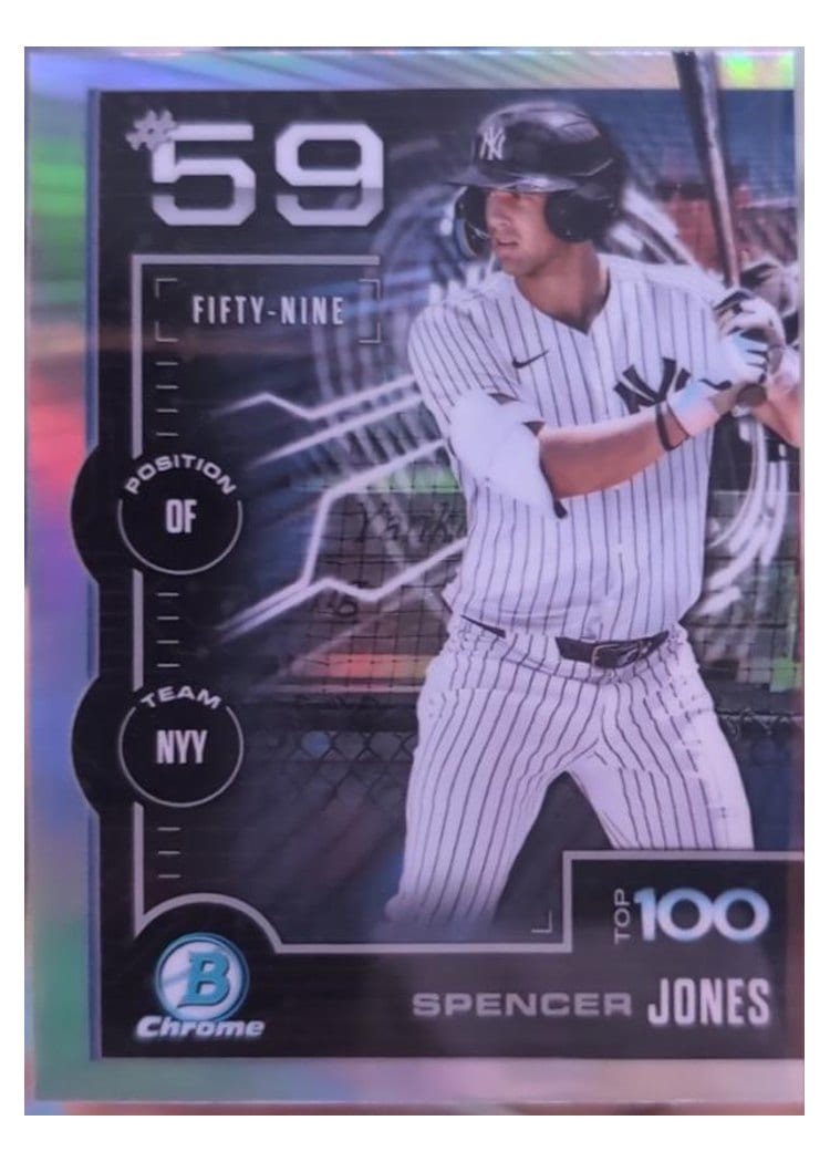 2025 Bowman Bowman Scouts Top 100 Spencer Jones #BTP-59 card