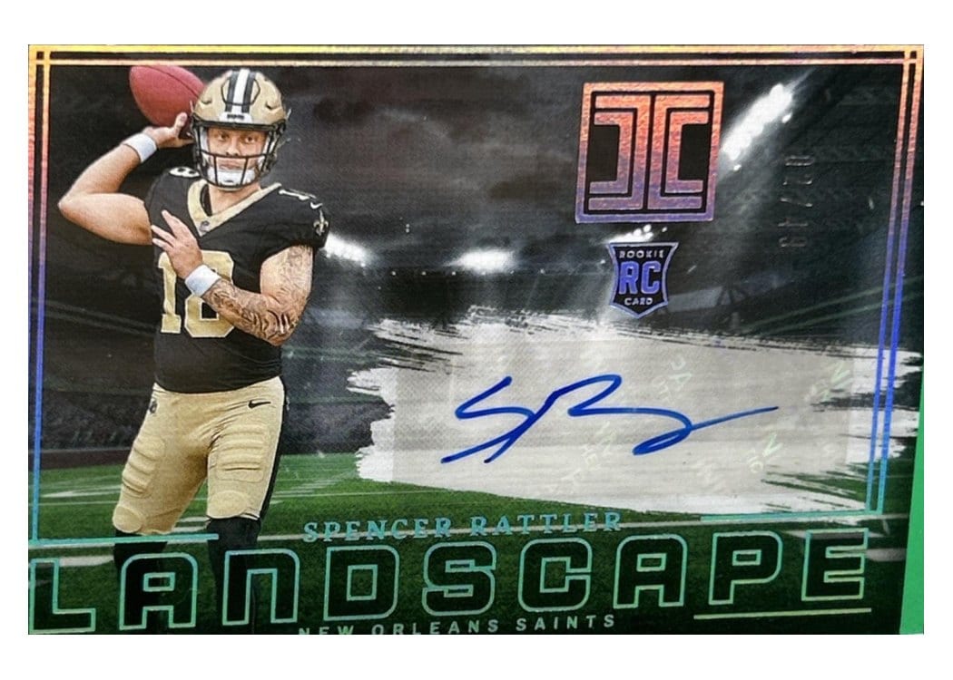 2024 Panini Impeccable Rookie Landscape Spencer Rattler #3 card