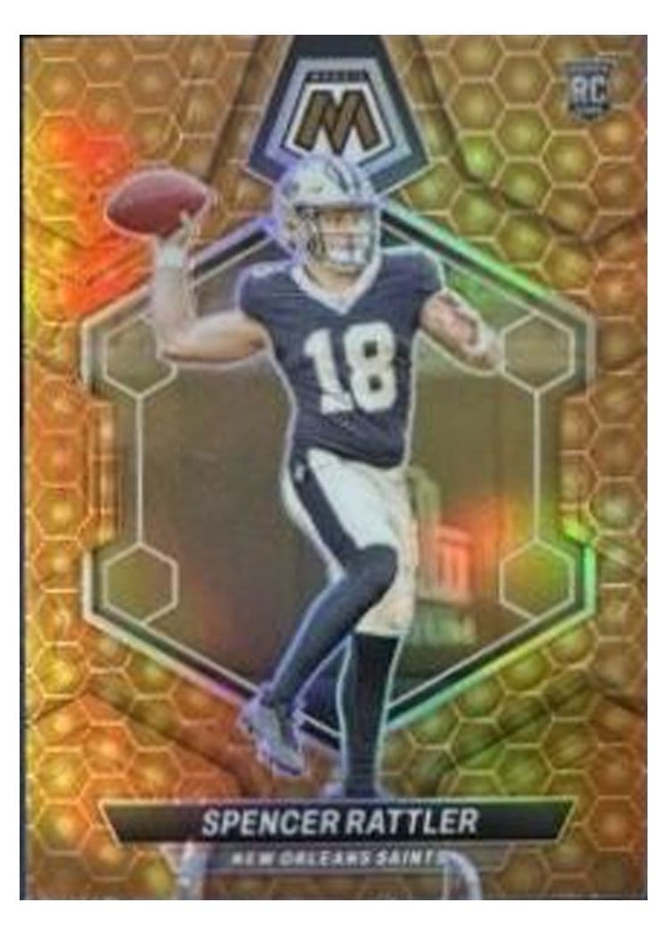 2024 Panini Mosaic Base Set Spencer Rattler #393 card