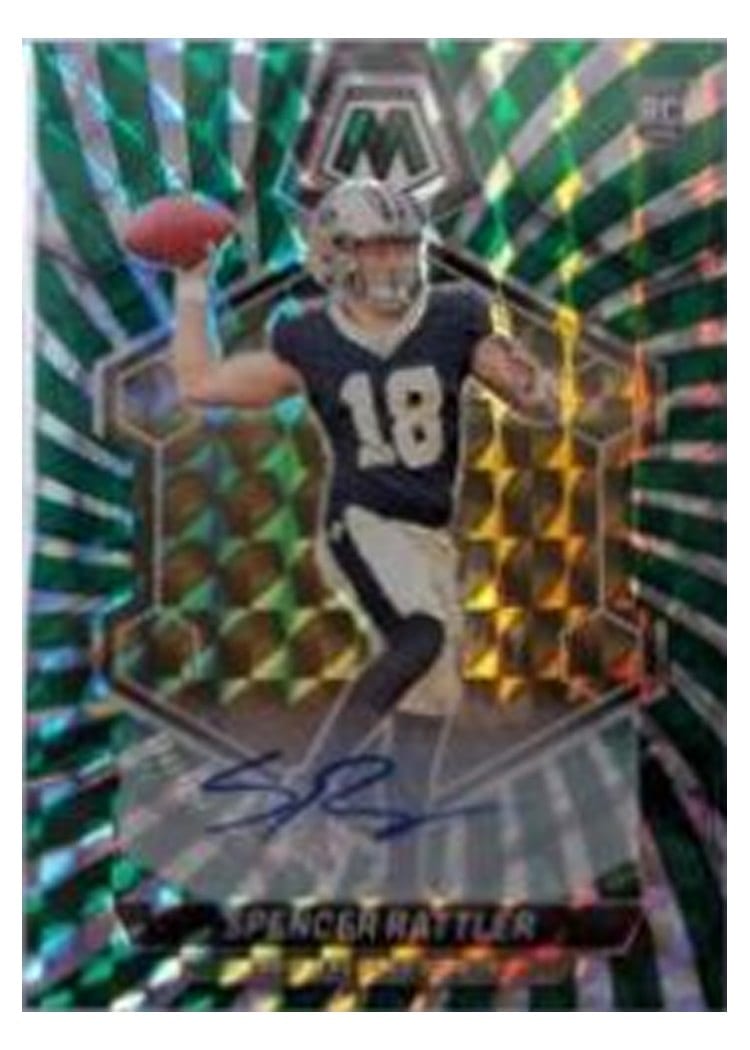 2024 Panini Mosaic Base Set Spencer Rattler #393 card