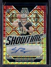 2024 Panini Mosaic Showtime Signatures Spencer Rattler #SS-SRR card