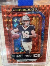 2024 Panini Obsidian Fire and Ice Spencer Rattler #24 card