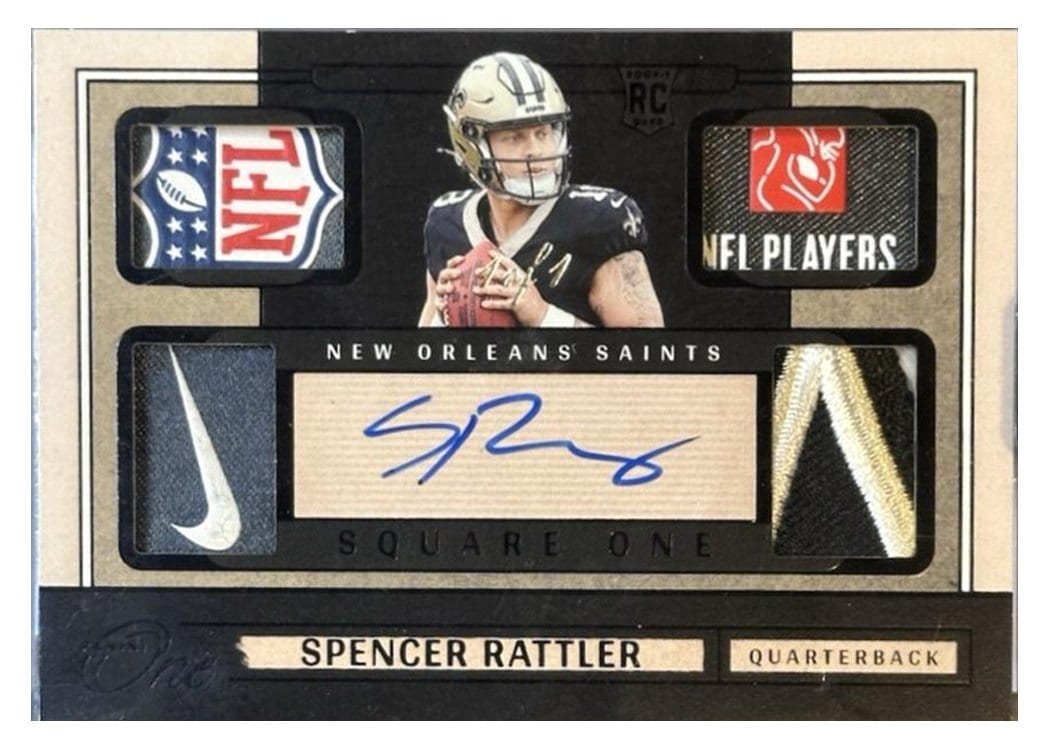 2024 Panini One Square One Autographs Spencer Rattler #72 card