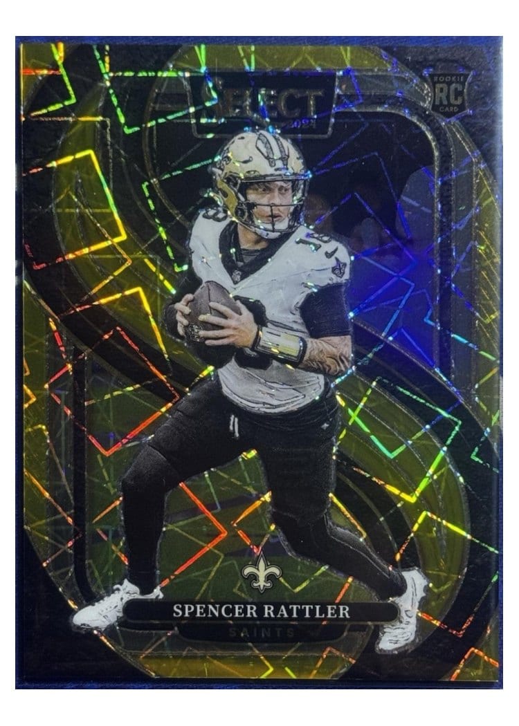 2024 Panini Select Base Set Spencer Rattler Gold Prizm #130 card