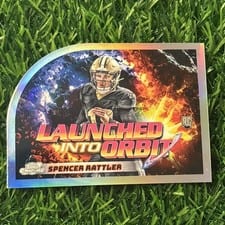 2024 Topps Chrome Cosmic Launched Into Orbit Spencer Rattler #LIO-9 card