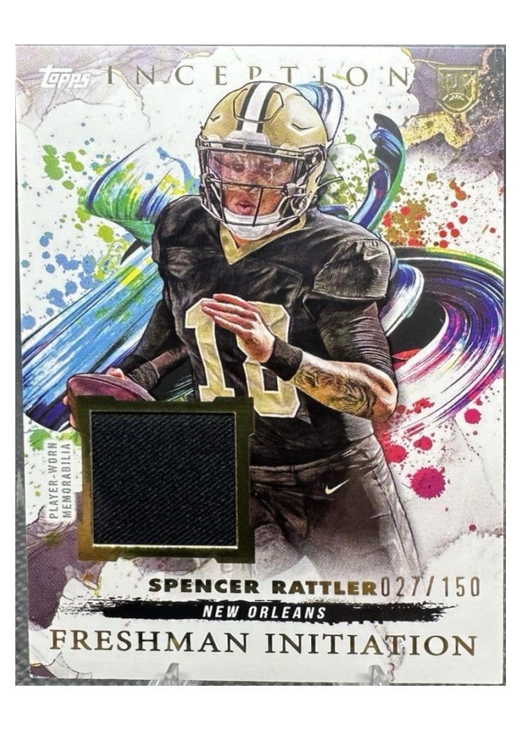 2024 Topps Inception Freshman Initiation Relics Spencer Rattler #FI-18 card